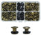 MABAHON 80 Sätz Chicago Buchschrauben M5x6 mm Schraubnieten Beiträge Nagel Rivet Button Gürtelschrauben für Ledergürtel DIY Buch Scrapbook Buchbinden Leder Dekoration Bronze