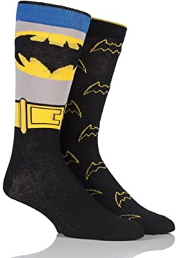 SockShop Men's 2 Pair DC Comics Mix Batman Socks