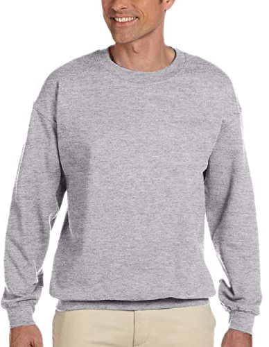 Gildan Women's Fleece Crewneck Sweatshirt, Style G18000, Sportsgrey, Medium