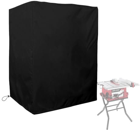 BOSKING Table Saw Cover BOSKING Outdoor Indoor Waterproof UV Resistant Woodworking Table Saw Dust Cover Furniture Accessories (28x27.5x46)
