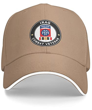 494 Cowboy-Hut 82. Airborne Iraq Combat Veteran Operation Iraqi Freedom OIF Capatmungsaktive Mütze Sport Baseball Cap Vintage Sommer Kappe Für Herren, Damen, Tennis
