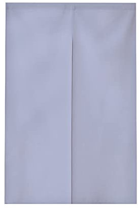 Odot Noren Rideau de Porte Japonais Long Coton et Lin, Couleur Unie Rideau Demi-Porte de Cuisine, Rideau de Séparation de Cuisine de Restaurant, Tapisserie Décoration (90x200cm,Gris Clair)