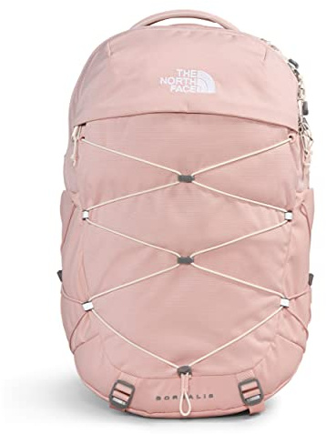 THE NORTH FACE Borealis - Zaino da donna per laptop e pendolari, colore rosa muschio scuro e bianco Gardenia, taglia unica