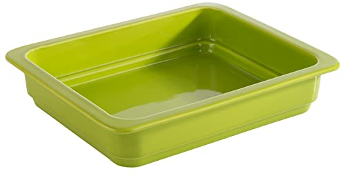 APS 82275 GN-Behälter 1/2 aus Porzellan, Fassungsvermögen 2 Liter, hitzebeständig bis 220°C und spülmaschinengeeignet