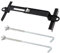 Car Battery Hold Down Kit, High-Strength Car Battery Crossbar with Heavy-Duty Clamps, Rust-Resistant Car Battery Holder with J-bolts (11inch/27cm bolts)