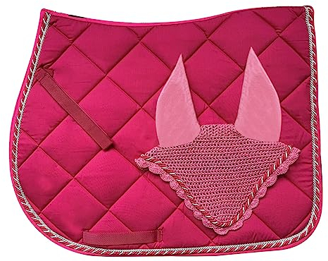 Horses Satteldecke + Mütze Regent Rosa Pony, Stil und Komfort für Ihr Pferd von Tosoni Sattlerei