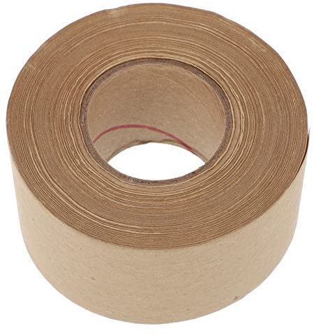 Ciieeo Wasseraktiviertes Papier Packband Aus Kraftpapier Papierklebeband Für Verpackung Dichtungsband Für Kartons Packband Mit Verstärkter Oberfläche