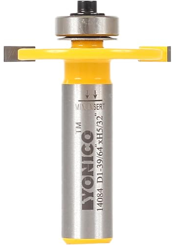 Yonico Biscuit Cutter Joint Slot Router Bit #20 1/2-Inch Shank 14084
