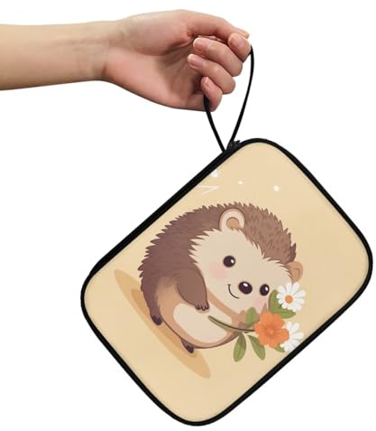 BYCHECAR Hedgehog Uhrenarmband-Etui für Damen, Uhrenarmband-Organizer, kompatibel mit 12 Apple Watch-Armbändern und anderem Zubehör, langlebige Uhrenarmbänder, Aufbewahrung, Tragetasche