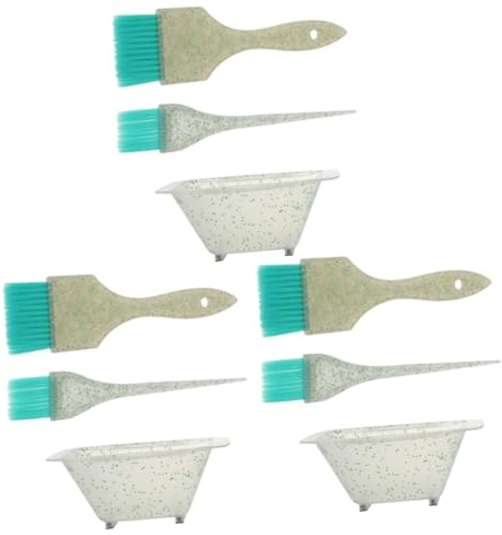 Ipetboom 3 Sätze Haar färbemittel Zubehör Haarfärbemittel Pinsel und Schale für das Haarfärbeset Haaraufheller für dunkles Haar Bürste Haarfärbepinsel Friseurzubehör Perlmutt Kamm Headset