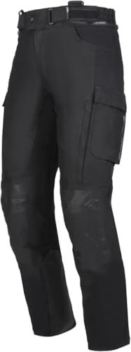 Modeka Hydron wasserdichte Motorrad Textilhose, schwarz, L