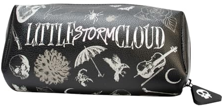 Blue Sky Studios Mittwoch Federmäppchen - Storm Cloud Merch - Mehrfarbig, Mittwoch Geschenke - Tasche für Schreibwaren, Make-up, Schulbedarf
