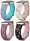 Fullmosa 4 Pack Schmetterling Armband für Apple Watch SE Armband 44mm 45mm 42mm 49mm 46mm Damen, Wasserdichtes Floral Graviertes Silikonarmband für iWatch Armband Ultra Serie 10 9 8 7 6 5 4 3