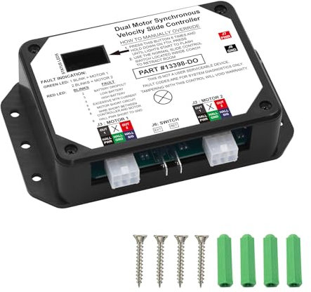 13398-D0 13398-C2 Dual Motor Synchronous Velocity Slide Controller für Lippert In-Wall Slide-Out On Rv, Controller V-Sync II Ersatzteil