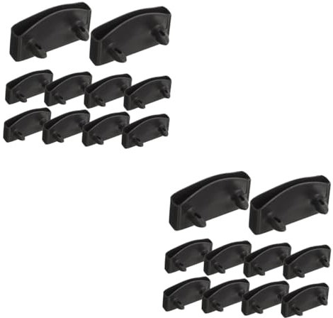 MERRYHAPY 40 STK Befestigungsschnalle für das Sofabrett Ersatz-Lattenroste Lamelle lattenrost zubehör Lattenrost-Zubehör Endkappen für Bettlattenhalter Bettlattenhalter-Sets Plastik Black