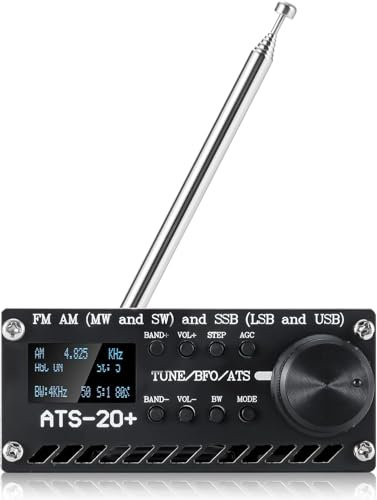 AURSINC Si4732 ATS-20+ Ricevitore radio portatile a onde corte, FM AM (MW SW) LW SSB (LSB USB) Ricevitore radio a banda completa, grande altoparlante e migliore ricezione