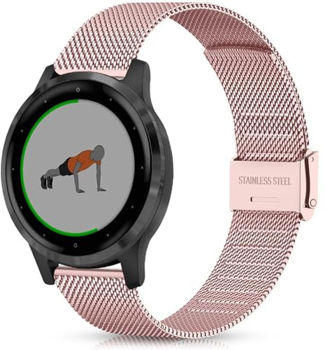 Harikiri 22mm Metall Armband mit Garmin Venu 3/Venu 2/Vivoactive 4(45mm),Garmin Forerunner 255/255 Music/265/935/945,Fossil Gen 6 44mm/5E 44mm/5 Garrett HR/Women's Gen 5 Julianna