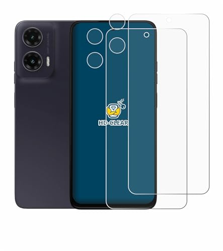 BROTECT Schutzfolie für Motorola Moto G35 | (Display+Kamera) 2 Stück Transparenter Displayschutz Made in Germany Klare Displayschutz-Folie Clear Einfache Montage