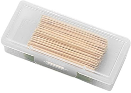 Confezione da 2 dispenser portatili per cotton fioc, 2,5 cm, per i viaggi, per cotton fioc, dispenser per cotton fioc, scatola da viaggio per cotton fioc, contenitore da viaggio per cotton fioc