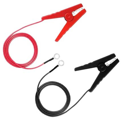 Yardwe 2pcs Solar Zaun Ladegerät Zubehör Draht Verbinden Elektrische Zaun Jump Kabel Fechten System Draht Kupfer Batterie