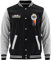UGLYSHIRT Deutschland Herren College Jacke | Football Jacke German Sport Baseball Freizeit Sweatjacke | M1 Schwarz (XL)