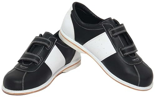 Hiuzylqx Mens Lawn Bowls Shoes Casual Bowling Trainers Breathable Non -Slip Big Size,Black,2.5 UK