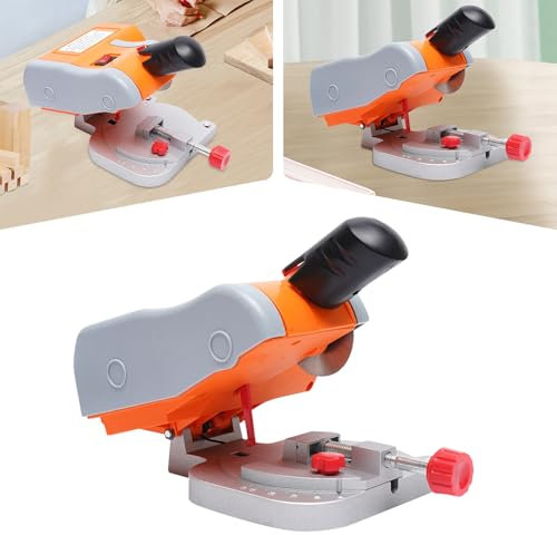 Mini Chainsaw, 90W Mini Bench Cut-Off Saw Set Used to Cut Soft Metal, Wood, Plastic