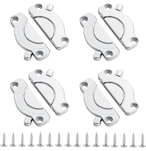 Storystore Arbeitsplattenverbinder Set, 4 Stück Tischplattenverbinder und Plattenverbinder mit Verbindungsschiene, Stabile Tischverbinder für Büroschreibtisch Esstisch Schreibtis