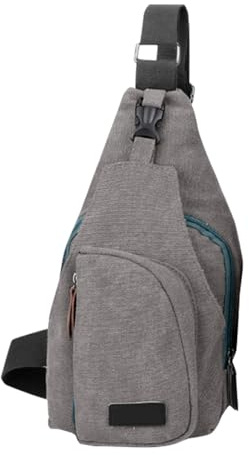 QTYQWC Rucksack mit Laptop -Fachkompartiment Leder Tasche Tasche Leinwand Beutel Brustpack Casual Leichtes Crossbody -Rucksack für Reise Wanderrykling Rucksack Damen Laptop Handtaschen für Frauen
