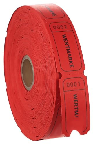 Zhujiehigh 1 Rollo de 1000 Boletos Rifa Numerados Desprendibles | 1000 boletos numerados con secciones desprendibles, ideales para rifas, admisión, tiendas, bodas, fiestas y eventos.