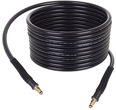 TC TECHNIC – Pressure Hose for Karcher Series K - Durable and Flexible Nylon Braid - Click x Click Connector - Reinforced Ends – Max 200 Bar – 60°C – 15m
