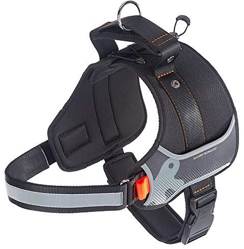 Ferplast Dog Harness HERCULES LARGE, Adjustable, Padded, Resistant, Scratchproof, Visible in the Dark, with Handle