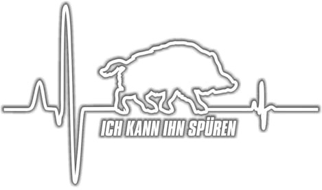 Spaß Kostet Aufkleber Jäger Keiler Herzschlag (Wetterfest)