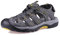 GRITION Sandales de Sport pour Hommes, Été Marche Casual Sandales de Trekking à Bout Fermé, Respirantes Antidérapantes Légères Séchage Rapide Réglables Chaussures Plates 43-Gris