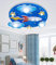 DOCJX Deckenleuchte Kinderlampe LED Deckenleuchte E27x3, E14x2 inklusive Glühlampe/Rakete Deckenlampe Kinderzimmer Strahler Junge Mädchen Schlafzimmer Deckenbeleuchtung(mit Fernbedienung)