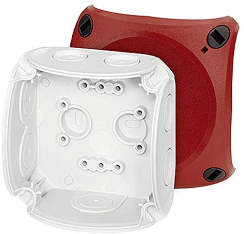 Hensel 62000035 Abzweigkasten (L x B x H) 62 x 93 x 93 mm Lichtgrau (RAL 7035), Rot 1 St.