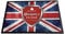 Artylicious Fußmatte mit Union-Jack-Motiv, Bedruckt, 60 x 40 cm