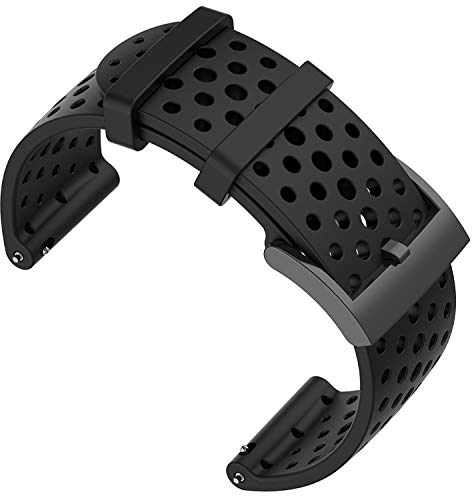 Shieranlee Armband für Suunto 9 Spartan/Suunto 7 Strap, 24MM Ersatz Silikon Uhrband Sport Uhrenarmbänder für Suunto 9/Suunto D5/Suunto Spartan Sport Wrist HR/Suunto 9 Titanium
