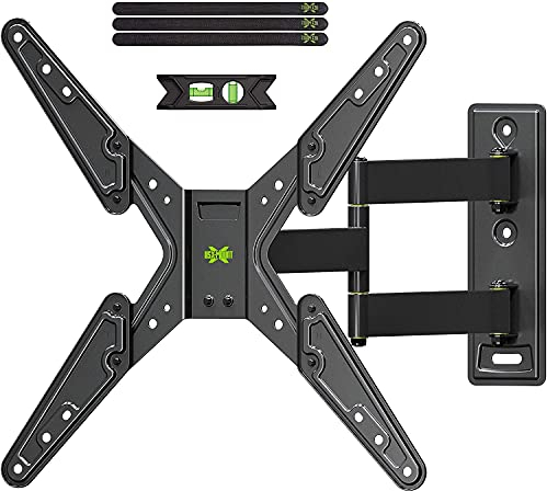 USX-MOUNT TV Wandhalterung Schwenkbar Neigbare für 26-60 Zoll Flach and Curved Fernseher bis zu 35Kg, Wandhalterung Fernseher, Fernseher Halterung max. VESA 400x400mm, XMM902