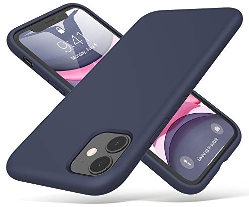 ULAK iPhone 11 Hülle Silikon, Liquid Silikonhülle 3 in 1 Dünne Schutzhülle Bumper Handyhülle Stoßfest Phone Case für iPhone 11 6,1 Zoll 2020 - Blau