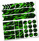 AlphaShield Fahrrad Rahmenschutz Kettenstreben Schutz Folie Aufkleber Rahmen Schutz Carbon MTB BMX Lackschutz Folie R159 R161 (11 Future Neon Grün)