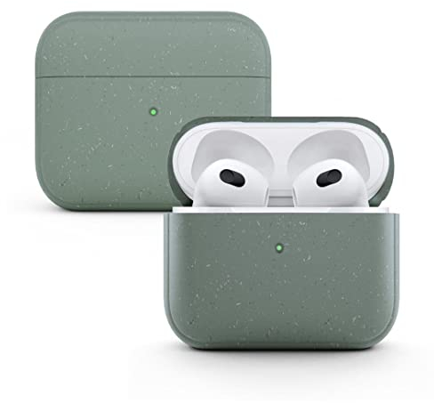 Woodcessories - Nachhaltiges, Antibakterielles AirPods 3 Case Grün, AirPods 3 Hülle Grün - BioCase Nachtgrün