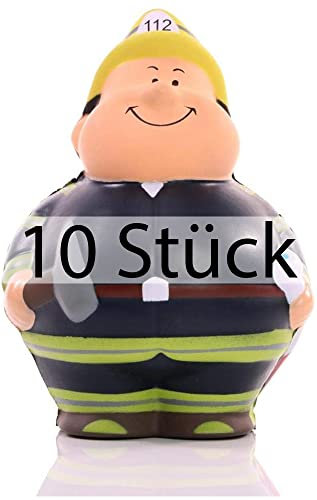 SQUEEZIES Feuer Bert - Der Stresslöscher - lustiges Geschenk für alle Feuerwehren - 100er Pack