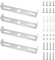 JINXIAN 4 Stück Deckenleuchte-Halterung 105 mm mit Schrauben für Home Office Deckenbeleuchtung Aufhängung, Weiß