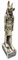 Anubis Chakra, Gott des Todes und Friedhofs, 27 cm
