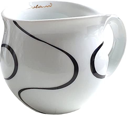 Jumbotasse Colani Kaffeetasse XXL große Tasse Jumbobecher Porzellan Colani Loop (Schwarz)