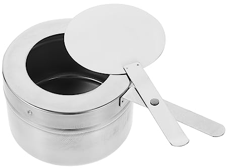 Alipis Edelstahl-Brennstoffbox Tragbarer Herd Brenner Grillzubehör Für Außengrill Fondue-Brennstoff Edelstahl-Brennstoffhalter Chafer Dosenwärmebrennstoff Buffetwärmer Tabletts