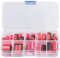 45Pcs Dip Switch Assorted Kit 2.54mm PCB Mountable On Off Dip DIL Switch Slide Type Red Toggle Switch for Circuit Breadboards