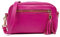 Firenze Artegiani. Altilia bolso bandolera mujer. Piel auténtica Dollaro. 20x8x12 cm. Color: Fucsia