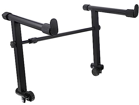 Supvox Keyboardständer Doppelter Universal-keyboardständer Für Elektronische Orgeln Höhenverstellbar Stabilisierter Sockel Schnell Abnehmbar Tragbar